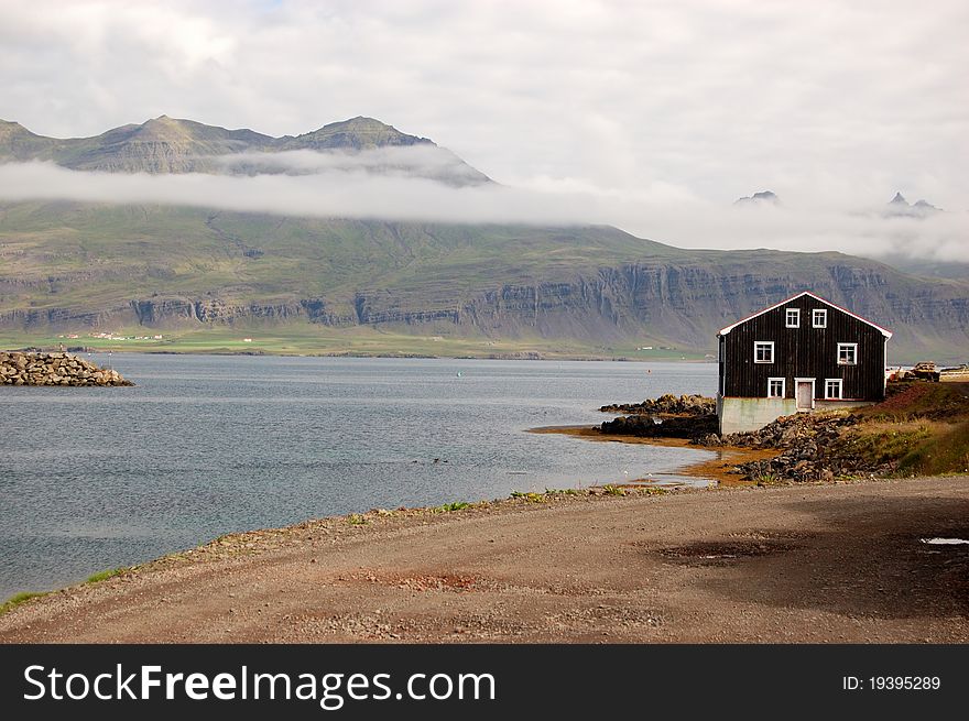 A Small Fishing Village In Iceland