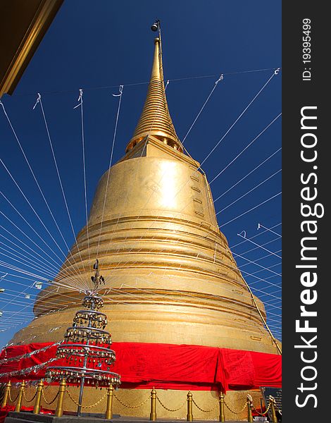 Gold Mountain Of Bangkok Thailand
