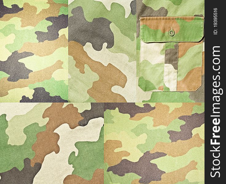 Collection of army and military backgrounds and textures. Collection of army and military backgrounds and textures