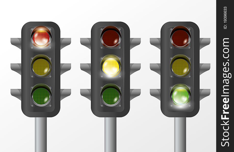 Traffic Light Isolated