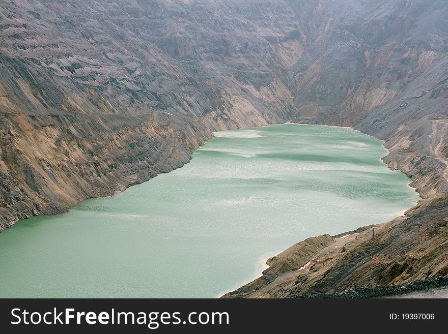 Stock photo of open pit. Stock photo of open pit