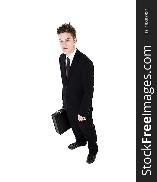 Young Businessman isolated on white background