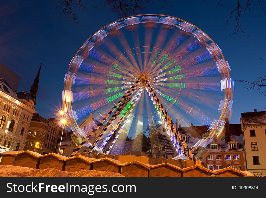 Ferris wheel in Riga Latvia