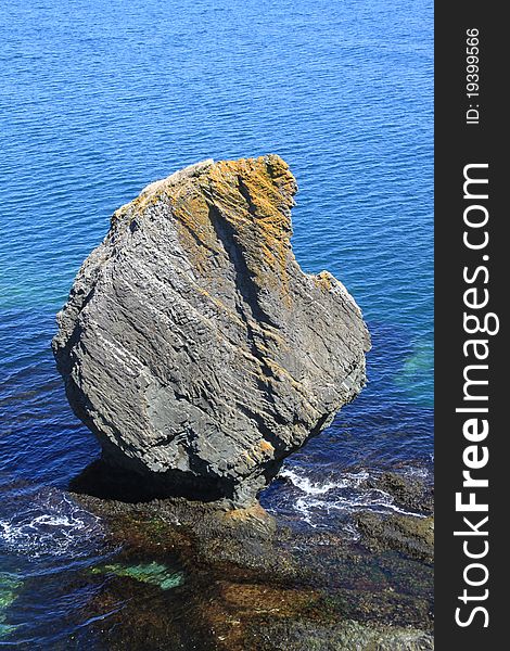 Sea stack off the coast of Newfoundland