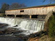 Watson Mill Covered Bridge Royalty Free Stock Photography Watson Mill Covered Bridge Royalty Free Stock Photography