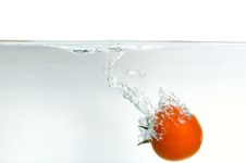 Tomato In Water Royalty Free Stock Images