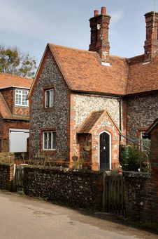 Brick And Flint Cottage Stock Photos Brick And Flint Cottage Stock Photos