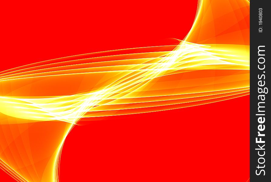 Yello colors in a spinning twirl on a red bacground (abstract). Yello colors in a spinning twirl on a red bacground (abstract)