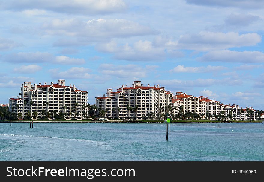 Miami beach fisher island and the ocean view