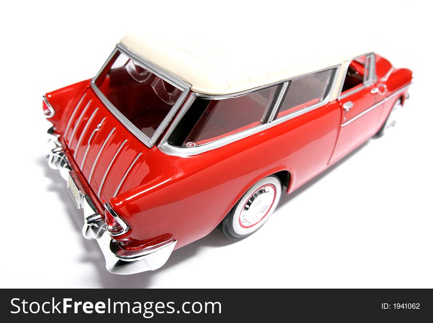 Chevrolet 1955 metal scale toy car fisheye #5