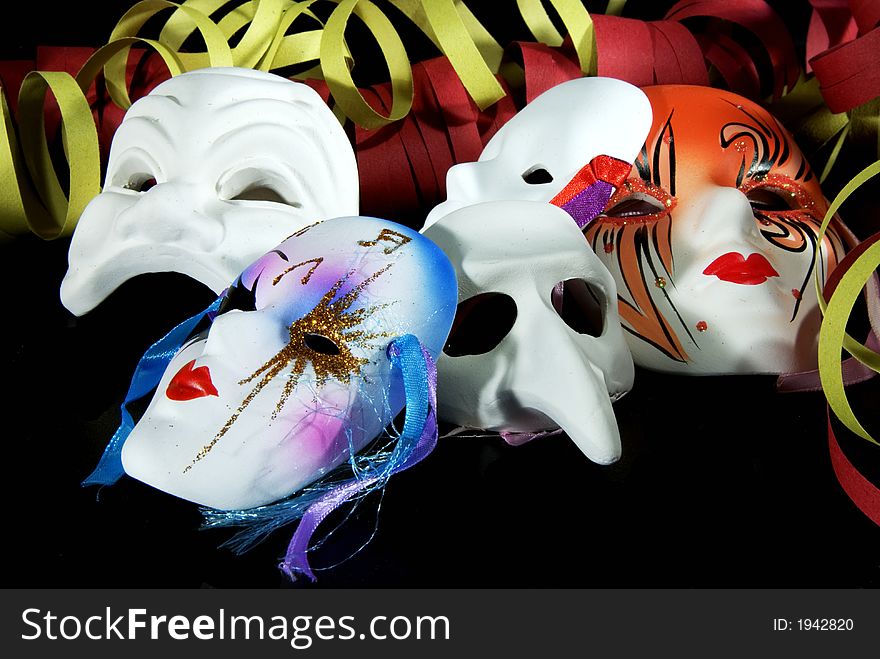 Some original venetian carnival masks