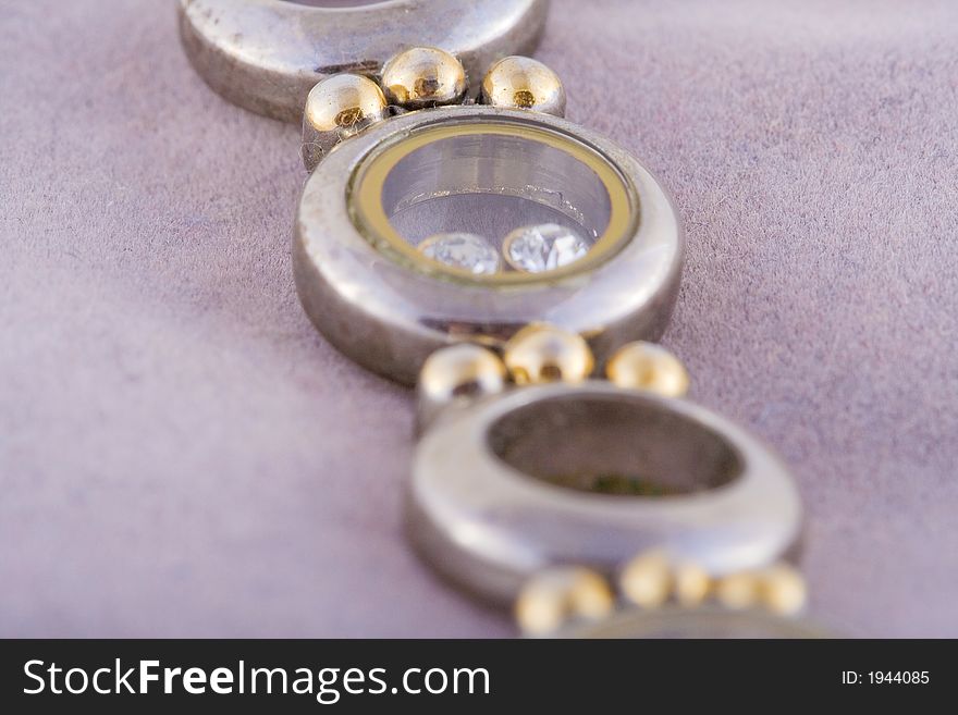 Shoot of jewelry on a white background.