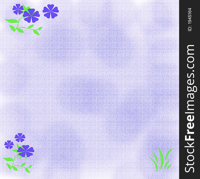 Note paper floral frame on blank background. Note paper floral frame on blank background