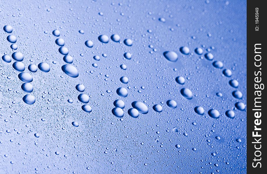 Close-up Photo of Water Drops. Close-up Photo of Water Drops