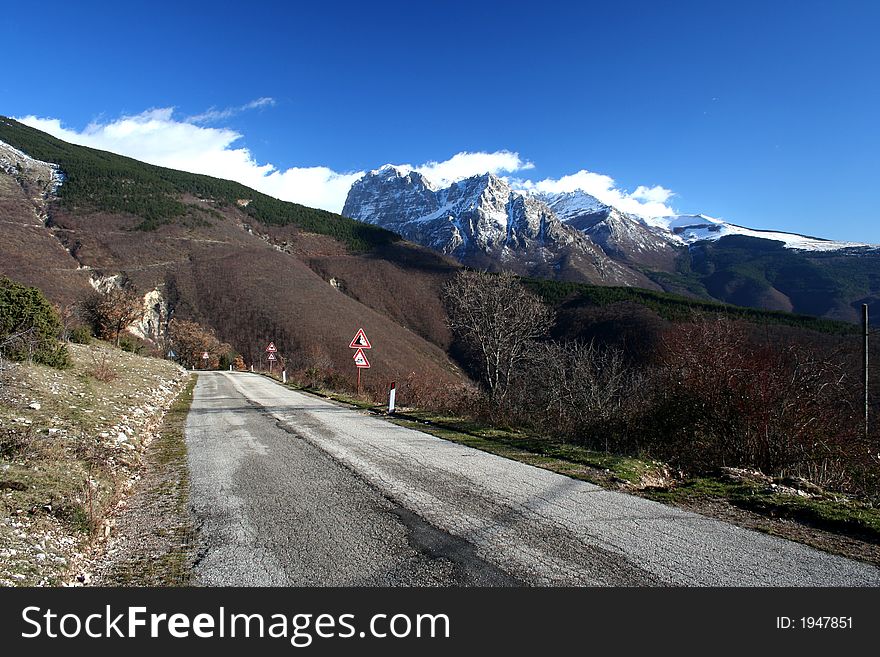 Winter landscape captured near Macereto / Visso Marche- Italy. Winter landscape captured near Macereto / Visso Marche- Italy