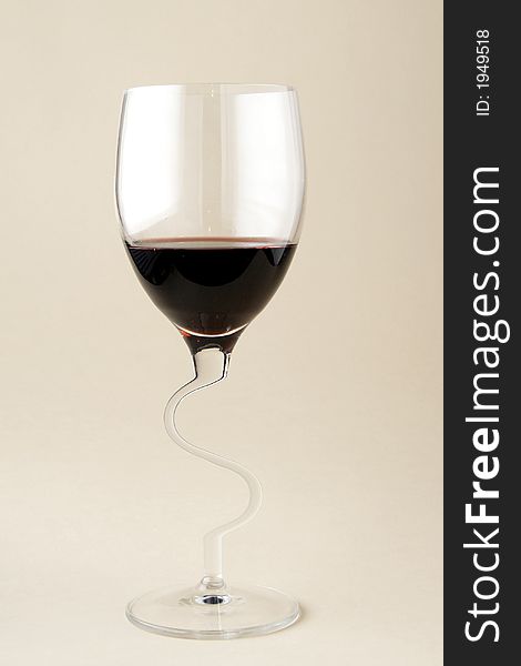 Photo of glasses of wine on soft background. Photo of glasses of wine on soft background