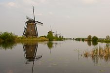 Windmills In Kinderdijk, Netherlands Royalty Free Stock Image Windmills In Kinderdijk, Netherlands Royalty Free Stock Image