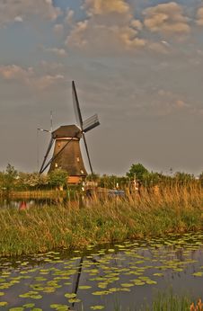Windmills In Kinderdijk, Netherlands Royalty Free Stock Photo Windmills In Kinderdijk, Netherlands Royalty Free Stock Photo