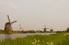 Windmills In Kinderdijk, Netherlands Royalty Free Stock Photo Windmills In Kinderdijk, Netherlands Royalty Free Stock Photo