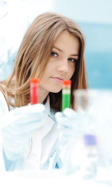 A Female Scientist Working In A Lab Royalty Free Stock Photo A Female Scientist Working In A Lab Royalty Free Stock Photo