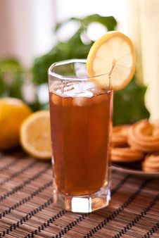 Iced Tea With Lemon Stock Photo Iced Tea With Lemon Stock Photo