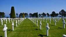 Soldier Cemetery In Normandy Royalty Free Stock Photography Soldier Cemetery In Normandy Royalty Free Stock Photography