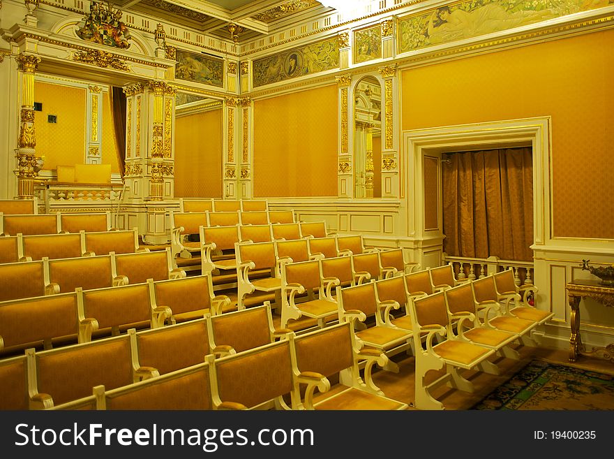 Small private theatre for kings and queens empty. Small private theatre for kings and queens empty