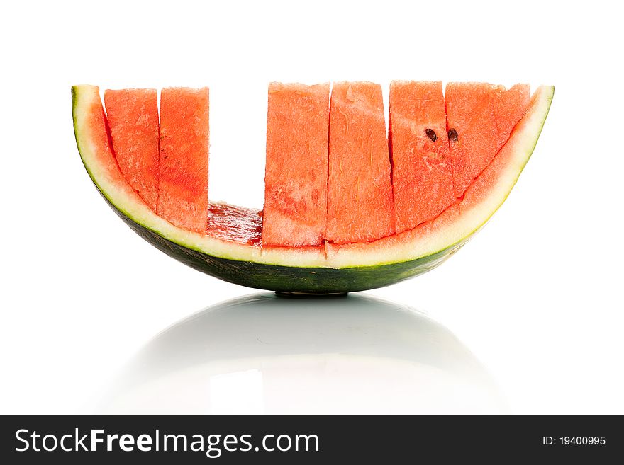 Watermelon (isolated on white background)