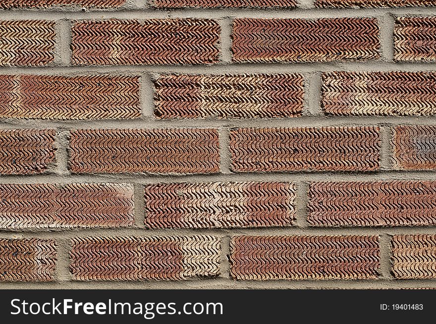 Close up background of a brick wall