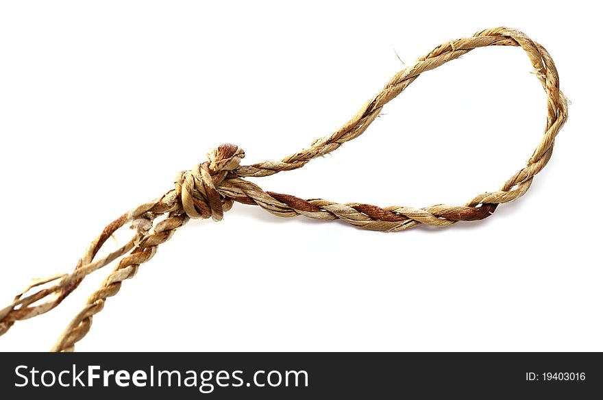 Isolates Rope on white  background