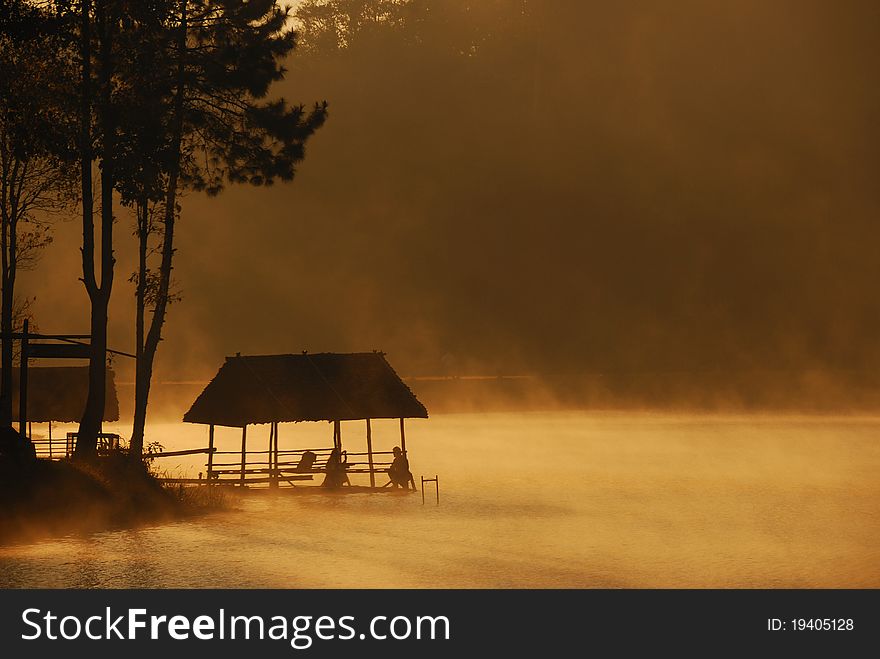 Morning in Pang-Ung, Mae Hong Son, Thailand