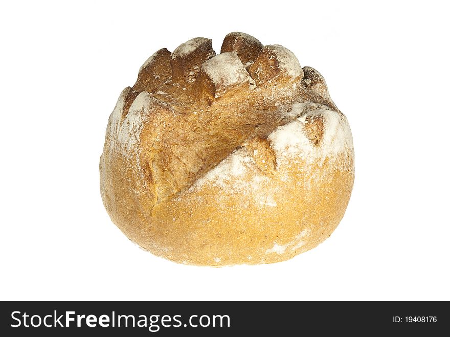 Healthy bread isolated on white