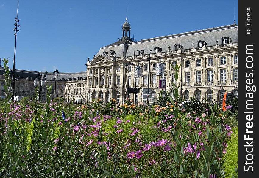 Square de la Bourse in Bordeaux, France