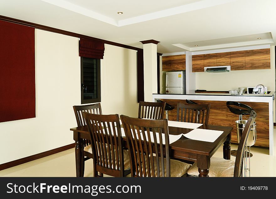 Shot of stylish modern kitchen interior