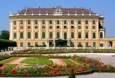 Schonbrunn Palace Against The City Of Vienna Stock Image Schonbrunn Palace Against The City Of Vienna Stock Image