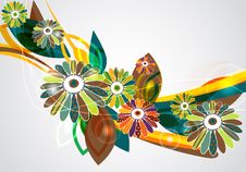 Bright Composition With Flowers Stock Photography Bright Composition With Flowers Stock Photography