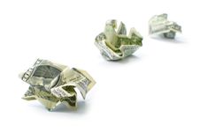 Crumpled Dollars Royalty Free Stock Photo Crumpled Dollars Royalty Free Stock Photo