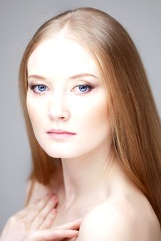 Girl With Luxurious Hair Stock Photos Girl With Luxurious Hair Stock Photos