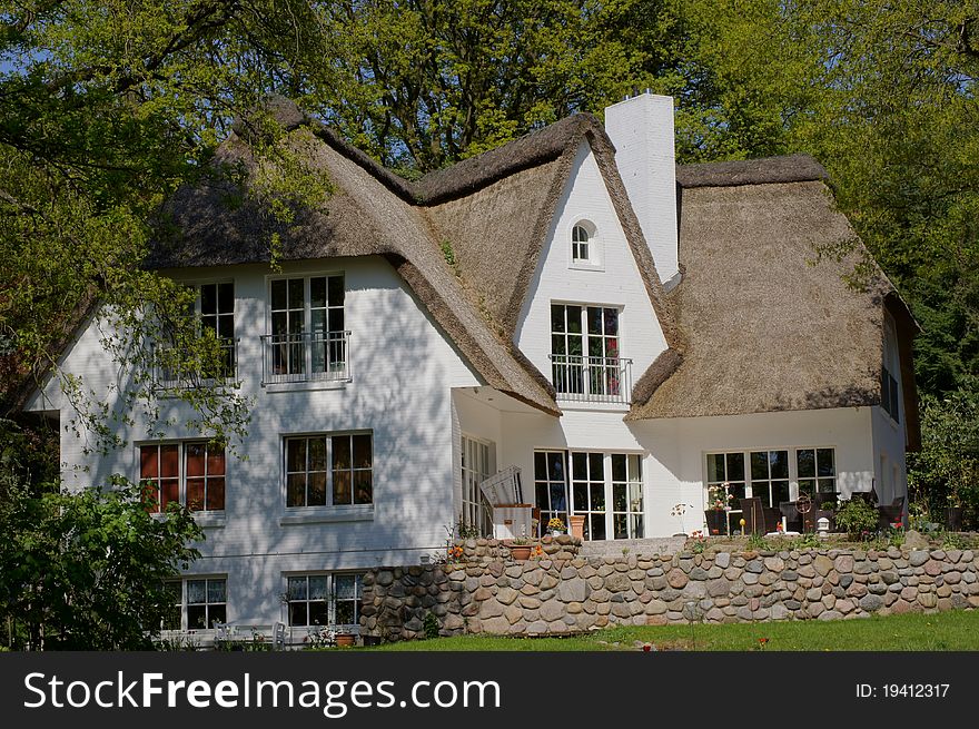 Reed covered house in Northern Germany