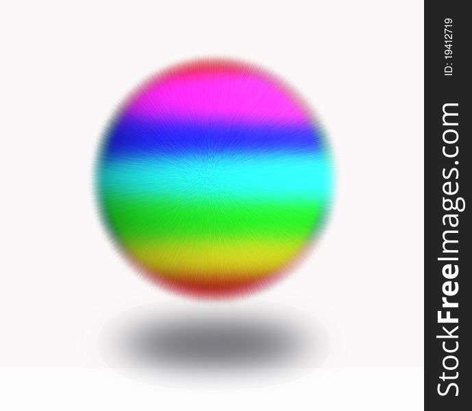 3d rainbow pussy ball