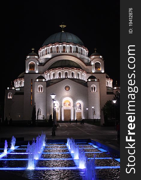 Saint Sava orthodox temple in Belgrade. Saint Sava orthodox temple in Belgrade.