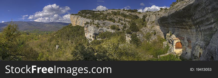 Antique caves complex in Burgos, Spain. Antique caves complex in Burgos, Spain