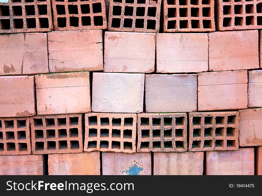 Abstract background - Pile of bricks