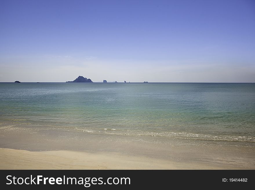 A beautiful lonely beach in Thailand