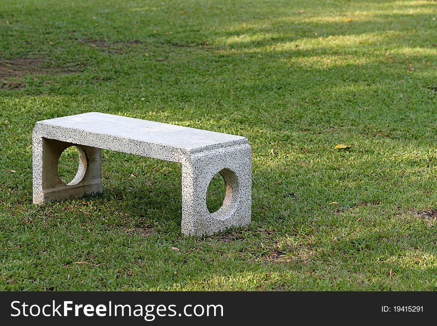 Rock bench in the courtyard ,garden. Rock bench in the courtyard ,garden.