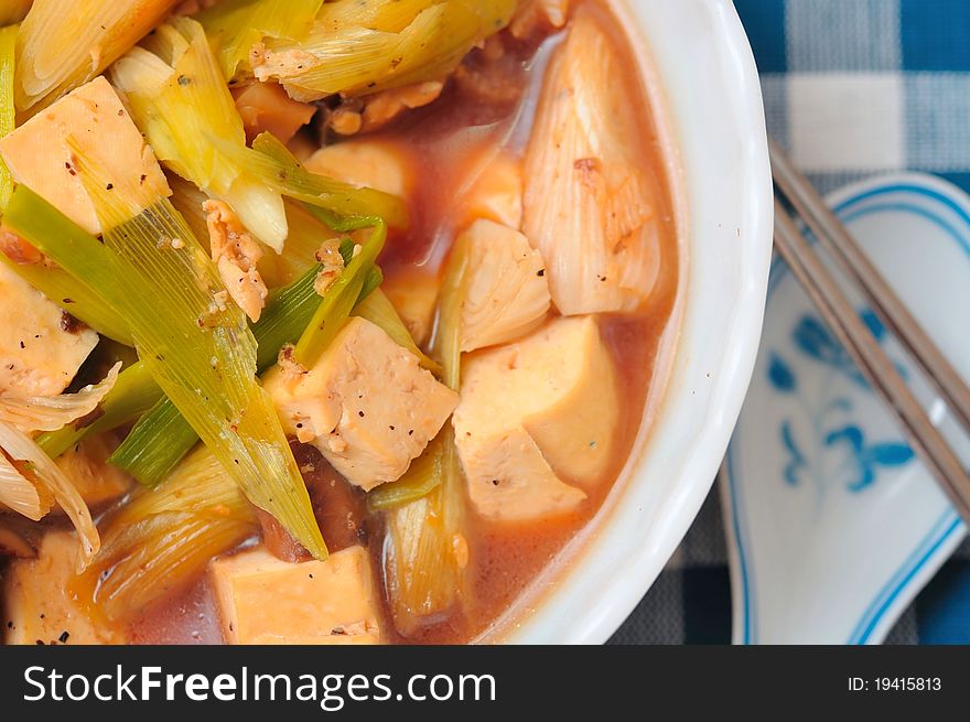 Chinese Bean Curd Dish