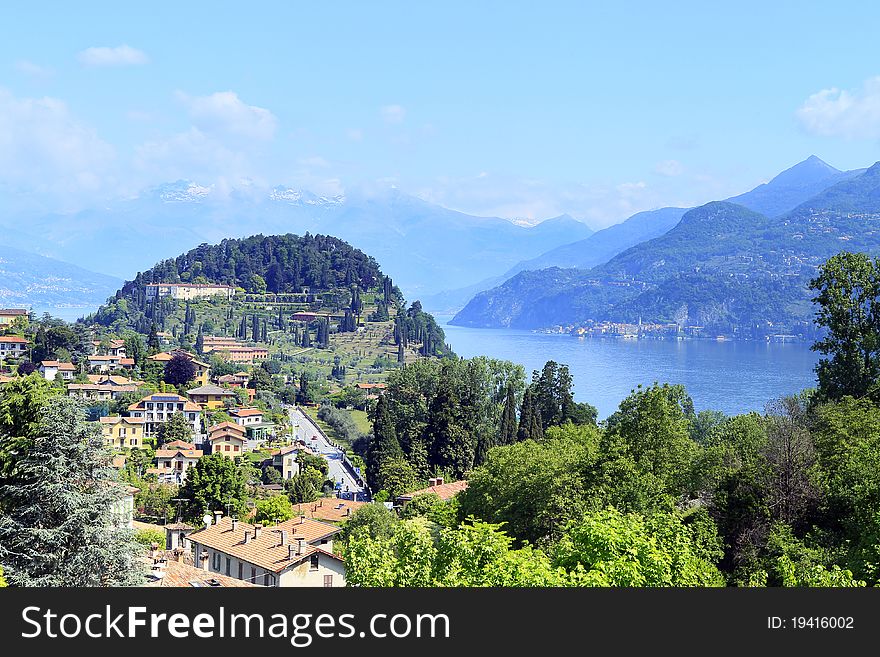 Spring day in coastal city of bellagio in como lake italy. Spring day in coastal city of bellagio in como lake italy