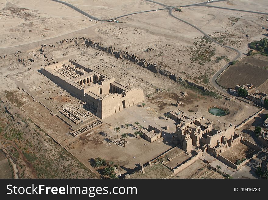 Egyptian temple from the air