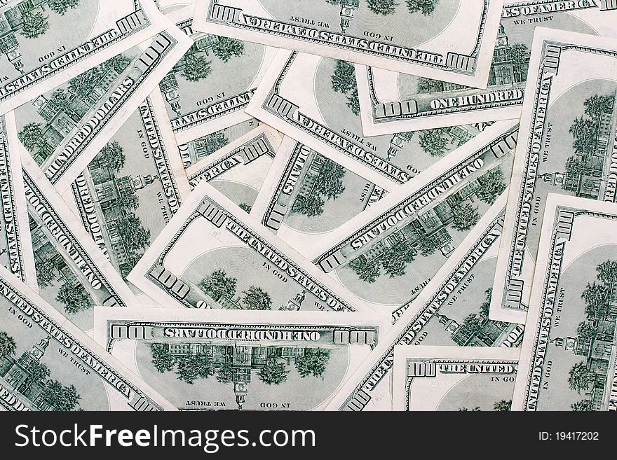 American dollars background