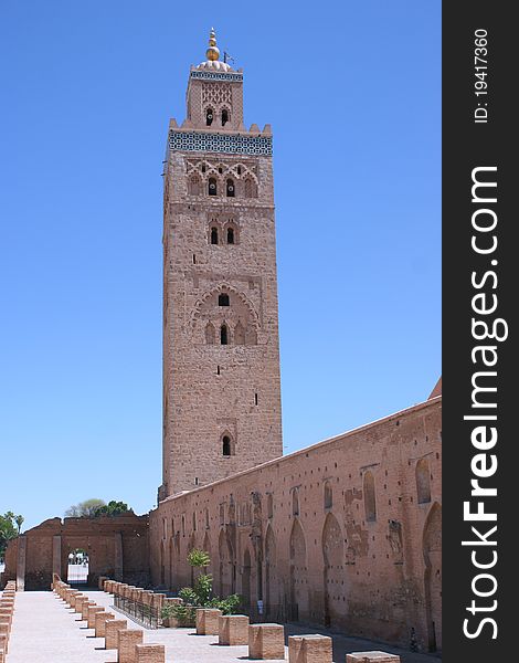 The Koutoubia Mosque in Marrakesh (Morocco)